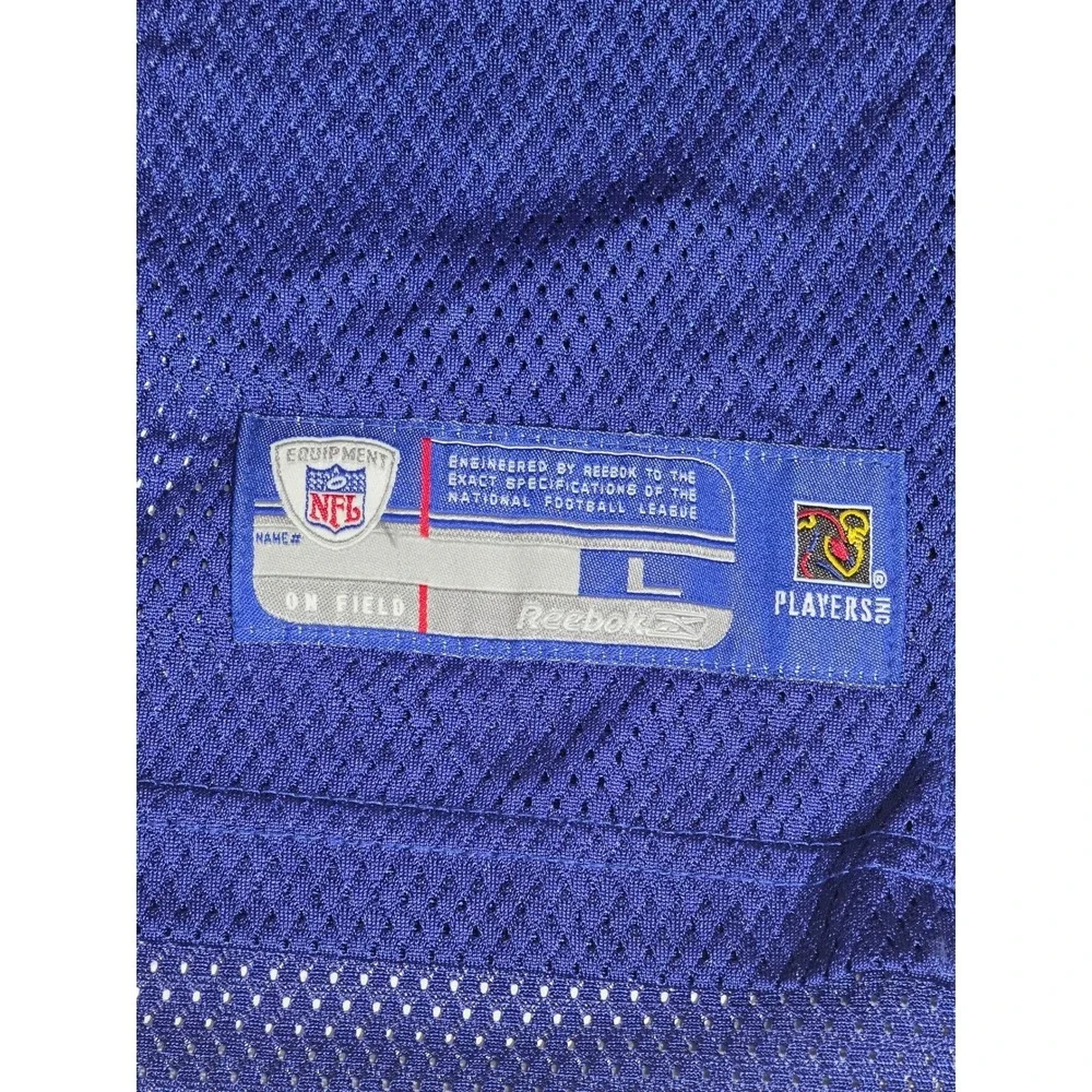 Reebok NFL New York Giants Jeremy Shockey 80 Jersey Blue Youth‎ L 14-16 Mens XS